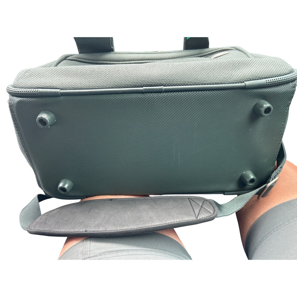 Samsonite Green Ballistic Nylon Travel Carry-On Bag Multi-Pocket Utility Duffle - Picture 2 of 12